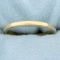 Vintage Beaded Edge Milgrain Wedding Band Ring In 14k Yellow Gold