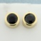 1ct Tw Sapphire Earrings In 14k Yellow Gold