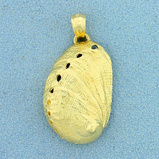 Seashell Pendant In 14k Yellow Gold