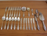 Towle Mary Chilton Sterling Silver Twenty-five Piece Flatware Set Monogrammed