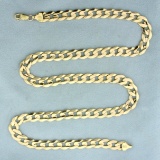 23 Inch Curb Link Chain Necklace In 10k Yellow Gold