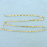 16 Inch Rope Link Chain Necklace In 14k Yellow Gold