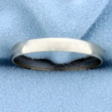 Mens Wedding Band Ring In 10k White Gold