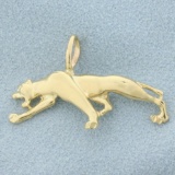 Jaguar Pendant In 14k Yellow Gold