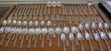 Alvin Chateau Rose 84 Piece Flatware Set In Sterling Silver