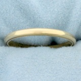 Vintage Beaded Edge Milgrain Wedding Band Ring In 14k Yellow Gold