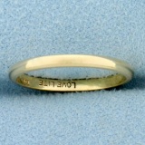 Vintage Wedding Band Ring In 14k Yellow Gold