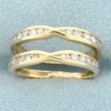 Diamond Ring Jacket In 14k Yellow Gold