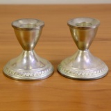 Vintage Sterling Silver Candlesticks