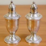 Vintage Sterling Silver Salt And Pepper Shakers