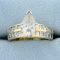 3 1/2ct Tw Pear Shaped Diamond Engagement Ring In 18k Yellow Gold