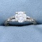 1 1/2ct Tw Diamond Ring With Adjustable Shank In 14k White Gold