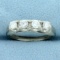 Four Stone Diamond Wedding Or Anniversary Ring In 14k White Gold