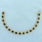Vintage Filigree 8.5ct Tw Sapphire Line Bracelet In 10k Yellow Gold