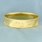 Flower Design Bangle Bracelet In 14k Yellow Gold