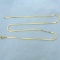 16 Inch Serpentine Link Chain Necklace In 14k Yellow Gold