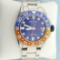 Mens Armand Nicolet Js9 44mm Gmt Automatic Pepsi Ceramic Watch