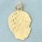 Boy Silhouette Pendant In 14k Yellow Gold