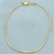 Italian Made Cobra Link Bracelet In 14k Yellow Gold