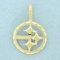 Nfl Pittsburgh Steelers Pendant In 14k Yellow Gold