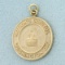 Washington D.C. Capitol Building Pendant In 14k Yellow Gold