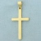 Cross Pendant In 14k Yellow Gold