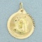 Virgin Mary Pendant In 14k Yellow Gold