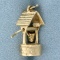 Water Well Charm Or Pendant In 14k Yellow Gold