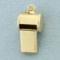 Whistle Charm Or Pendant In 14k Yellow Gold