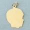 Boy Silhouette Pendant In 14k Yellow Gold