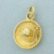 Mexican Sombrero Charm Or Pendant In 14k Yellow Gold