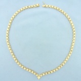19 Inch Diamond Cut Sparkle Necklace In 14k Yellow Gold