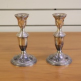 Vintage Columbia Sterling Silver Candlesticks