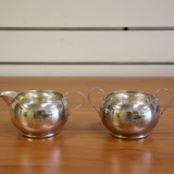 Hamilton Sugar Bowl And Creamer Set In Sterling Silver