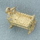 Baby Crib Charm In 14k Yellow Gold