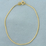 Serpentine Link Bracelet In 14k Yellow Gold