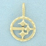 Nfl Pittsburgh Steelers Pendant In 14k Yellow Gold
