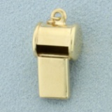 Whistle Charm Or Pendant In 14k Yellow Gold