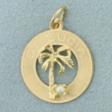 St. Lucia Pearl Pendant In 14k Yellow Gold