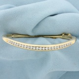 1ct Tw Diamond Bangle Bracelet In 14k Yellow Gold