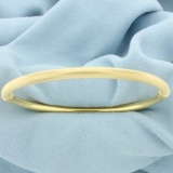 Italian Made Designer Bangle Bracelet In 18k Yellow Gold