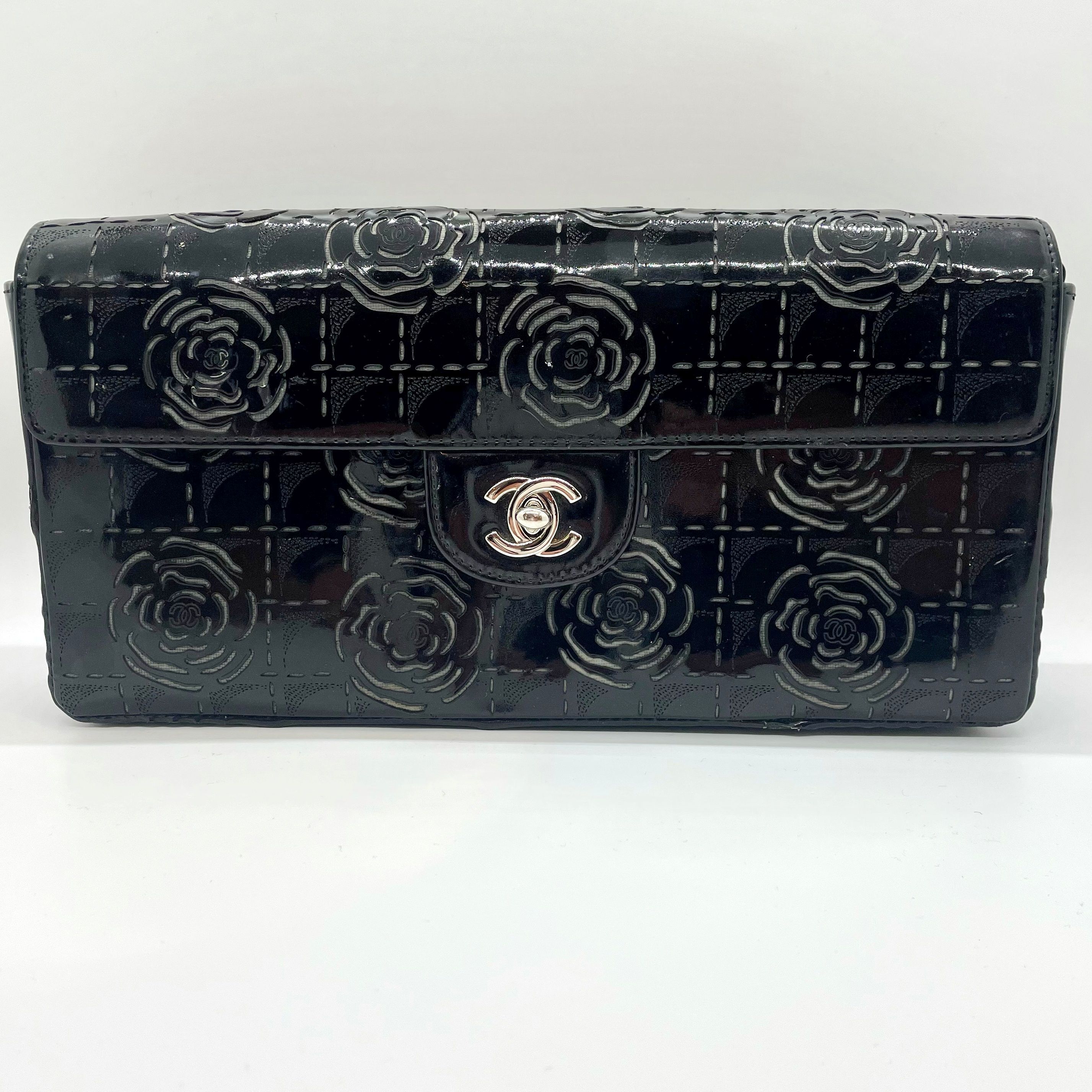Authentic Chanel 3-way Flap Bag Black Patent | Proxibid