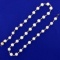 Cultured Pearl And Gold Bar Necklace In 14k Yellow Gold