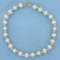 Cultured Pearl And Gold Bead Bracelet In 14k Yellow Gold