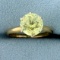 Untreated 2.25ct Yellow Sapphire Solitaire Ring In 14k Yellow Gold