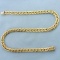 Italian Made 16 Inch Designer Curb Link Chain Necklace In 14k Yellow Gold