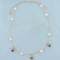 Ruby And Pearl Necklace In 14k Yellow Gold