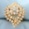 Vintage 4ct Tw Diamond Statement Ring In 14k Yellow Gold
