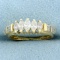 Marquise And Baguette Diamond Wedding Or Anniversary Ring In 14k Yellow Gold