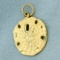 Sand Dollar Pendant In 14k Yellow Gold